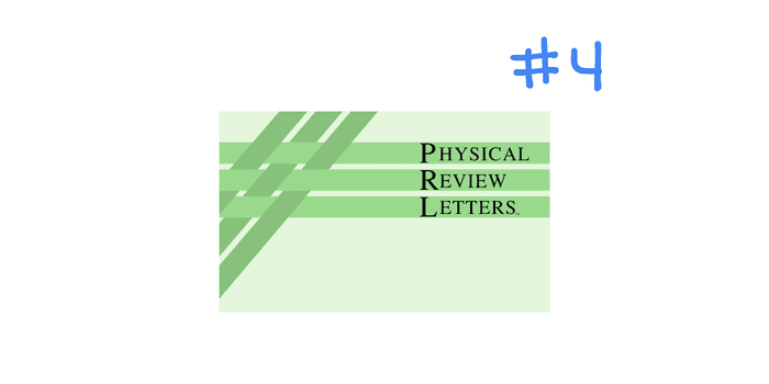 Physical Review Letters is the number four citation style with numbers in brackets