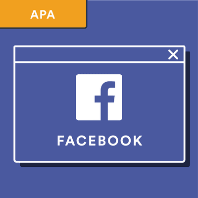 Cita de una pagina de Facebook en formato APA