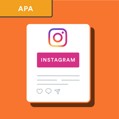 Cita de publicacion de Instagram en formato APA