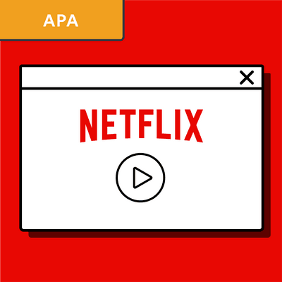 Cita de una serie de Netflix en APA