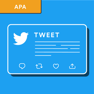 Cita de un tweet en formato APA