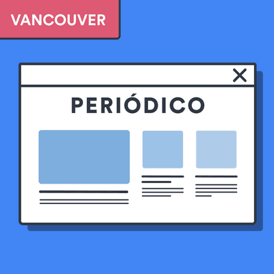 Cita de un articulo de periódico online estilo Vancouver