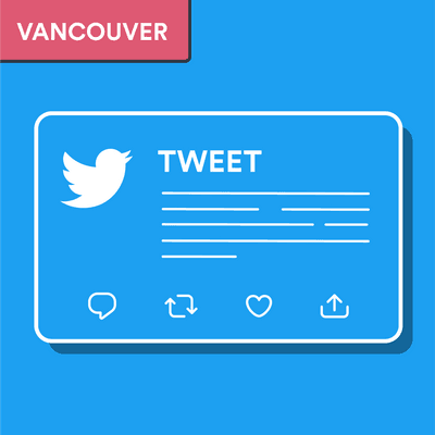 Cita de un tweet estilo Vancouver