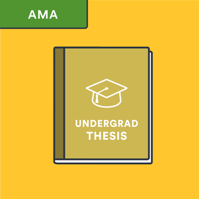 AMA undergraduate thesis citation