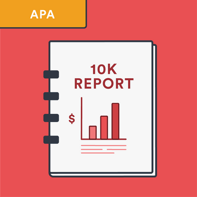 APA 10-k report citation