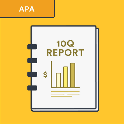 APA 10-q report citation