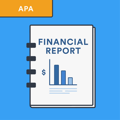 APA financial report citation