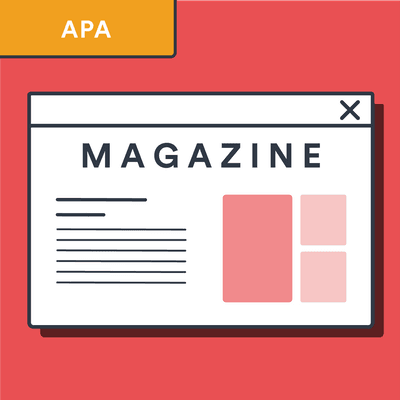 APA online magazine article citation