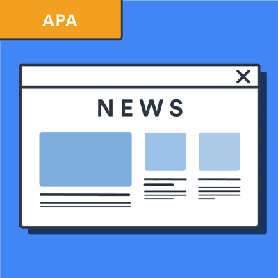 APA online newspaper article citation