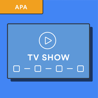 apa tv show citation