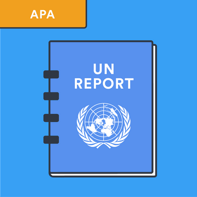 APA UN report citation