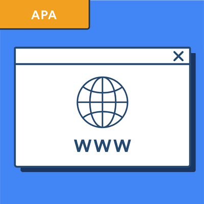 APA webpage citation