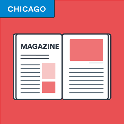 Chicago style magazine article citation