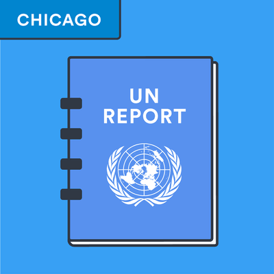 Chicago style UN report citation