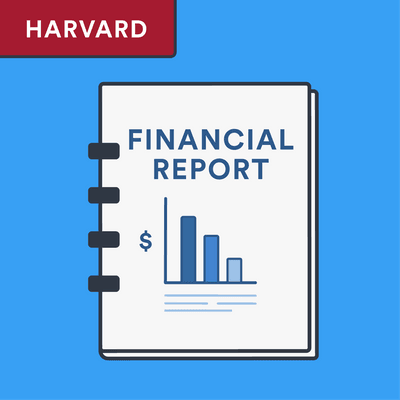 Harvard financial report citation