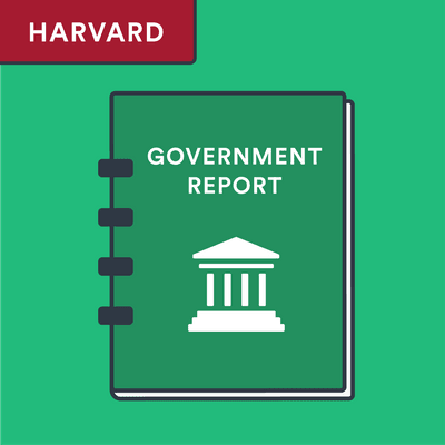 Harvard government report citation