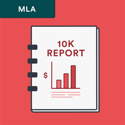 MLA 10-k report citation