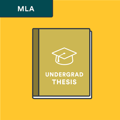 MLA undergraduate thesis citation
