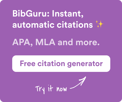 BibGuru: Instant, automatic citations