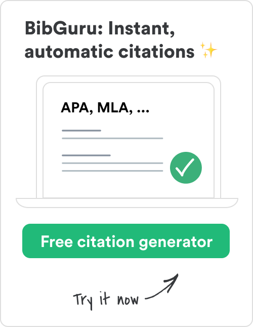 BibGuru: Instant, automatic citations